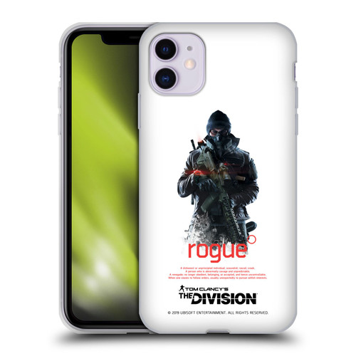 Tom Clancy's The Division Dark Zone Rouge 2 Soft Gel Case for Apple iPhone 11