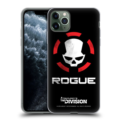Tom Clancy's The Division Dark Zone Rouge Logo Soft Gel Case for Apple iPhone 11 Pro Max