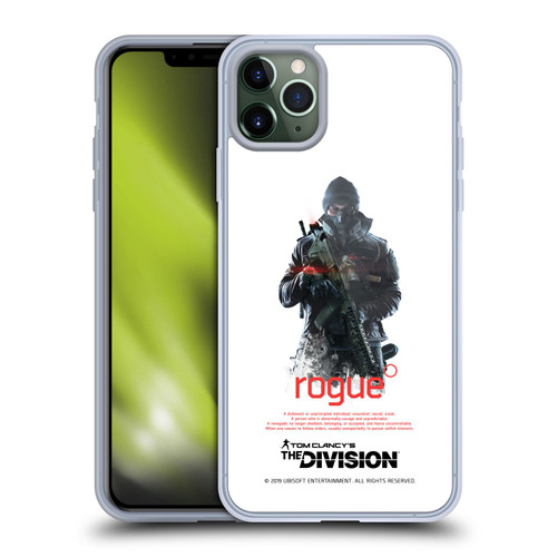 Tom Clancy's The Division Dark Zone Rouge 2 Soft Gel Case for Apple iPhone 11 Pro Max