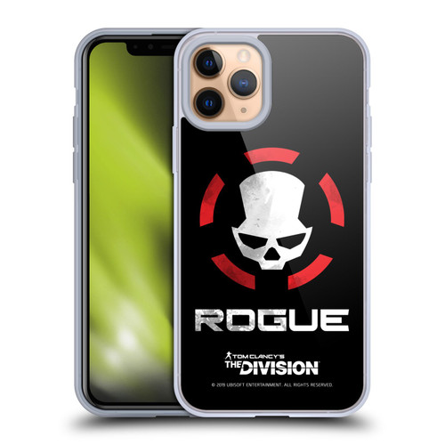 Tom Clancy's The Division Dark Zone Rouge Logo Soft Gel Case for Apple iPhone 11 Pro