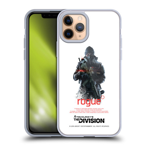 Tom Clancy's The Division Dark Zone Rouge 2 Soft Gel Case for Apple iPhone 11 Pro