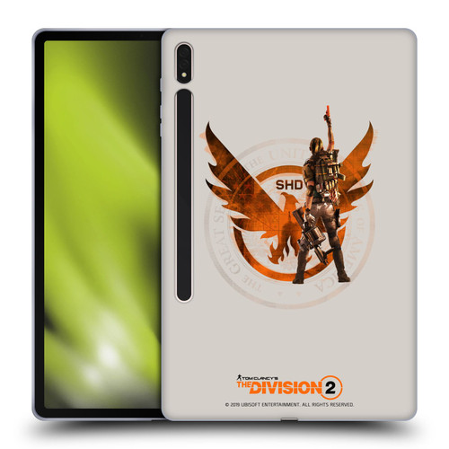 Tom Clancy's The Division 2 Characters Female Agent 2 Soft Gel Case for Samsung Galaxy Tab S8 Plus