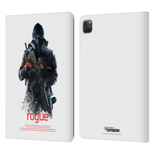 Tom Clancy's The Division Dark Zone Rouge 2 Leather Book Wallet Case Cover For Apple iPad Pro 11 2020 / 2021 / 2022