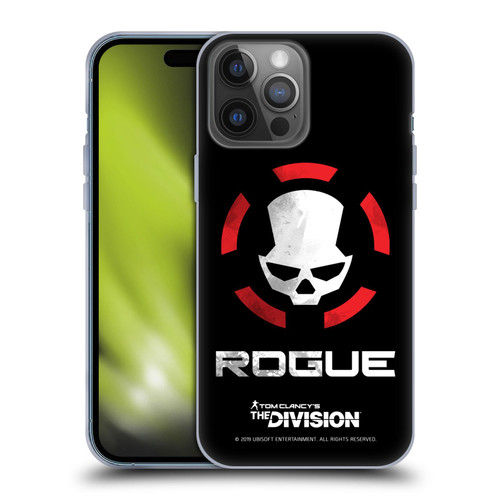 Tom Clancy's The Division Dark Zone Rouge Logo Soft Gel Case for Apple iPhone 14 Pro Max