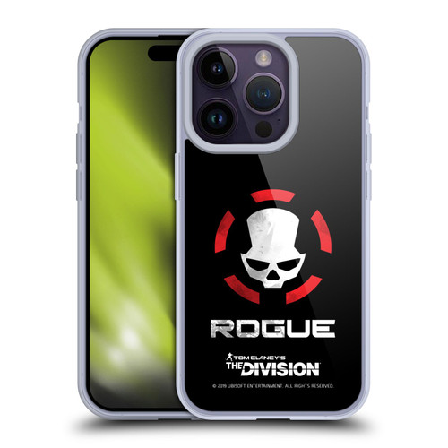 Tom Clancy's The Division Dark Zone Rouge Logo Soft Gel Case for Apple iPhone 14 Pro