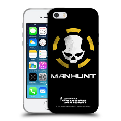 Tom Clancy's The Division Dark Zone Manhunt Logo Soft Gel Case for Apple iPhone 5 / 5s / iPhone SE 2016
