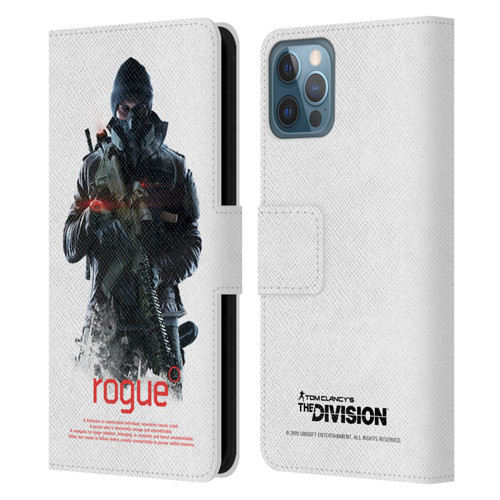 Tom Clancy's The Division Dark Zone Rouge 2 Leather Book Wallet Case Cover For Apple iPhone 12 / iPhone 12 Pro