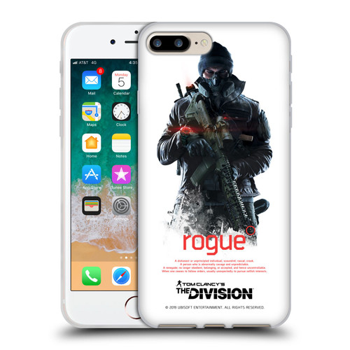 Tom Clancy's The Division Dark Zone Rouge 2 Soft Gel Case for Apple iPhone 7 Plus / iPhone 8 Plus