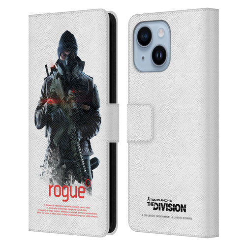 Tom Clancy's The Division Dark Zone Rouge 2 Leather Book Wallet Case Cover For Apple iPhone 14 Plus