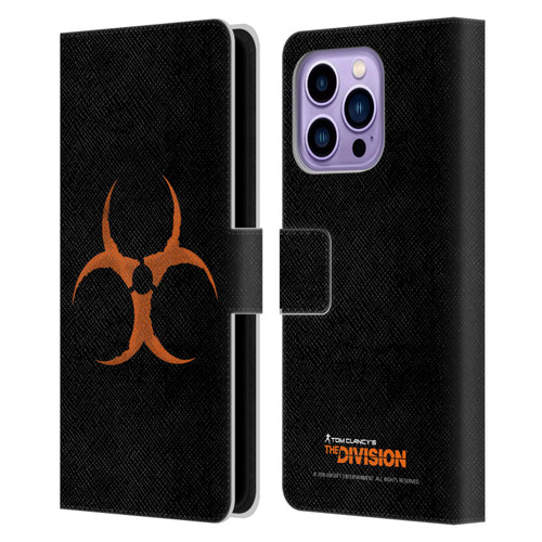 Tom Clancy's The Division Dark Zone Virus Leather Book Wallet Case Cover For Apple iPhone 14 Pro Max