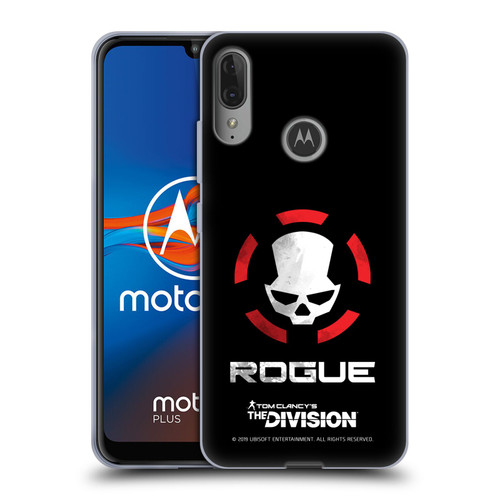 Tom Clancy's The Division Dark Zone Rouge Logo Soft Gel Case for Motorola Moto E6 Plus