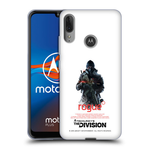 Tom Clancy's The Division Dark Zone Rouge 2 Soft Gel Case for Motorola Moto E6 Plus