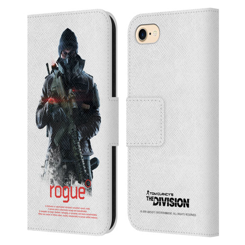 Tom Clancy's The Division Dark Zone Rouge 2 Leather Book Wallet Case Cover For Apple iPhone 7 / 8 / SE 2020 & 2022