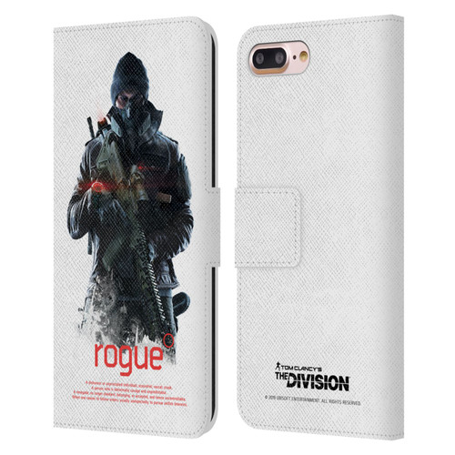 Tom Clancy's The Division Dark Zone Rouge 2 Leather Book Wallet Case Cover For Apple iPhone 7 Plus / iPhone 8 Plus