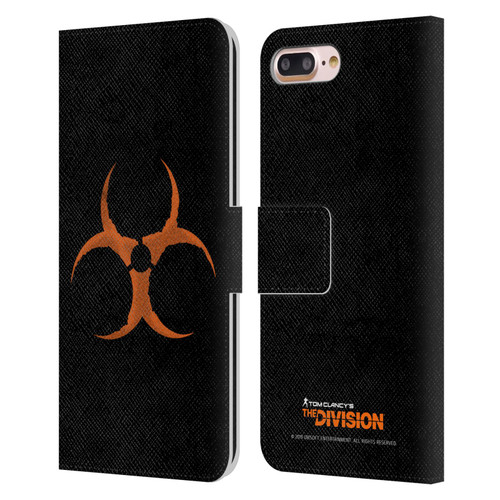 Tom Clancy's The Division Dark Zone Virus Leather Book Wallet Case Cover For Apple iPhone 7 Plus / iPhone 8 Plus