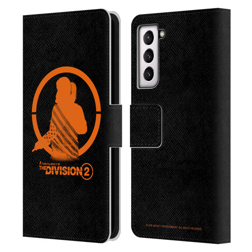 Tom Clancy's The Division 2 Characters Female Agent Leather Book Wallet Case Cover For Samsung Galaxy S21 5G