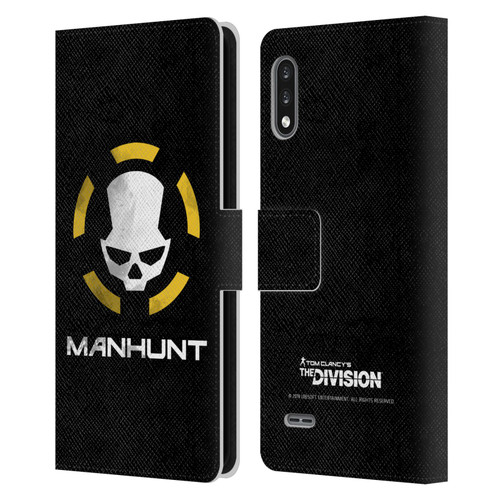 Tom Clancy's The Division Dark Zone Manhunt Logo Leather Book Wallet Case Cover For LG K22