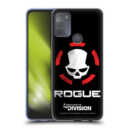 Tom Clancy's The Division Dark Zone Rouge Logo Soft Gel Case for Motorola Moto G50