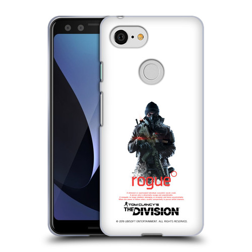 Tom Clancy's The Division Dark Zone Rouge 2 Soft Gel Case for Google Pixel 3