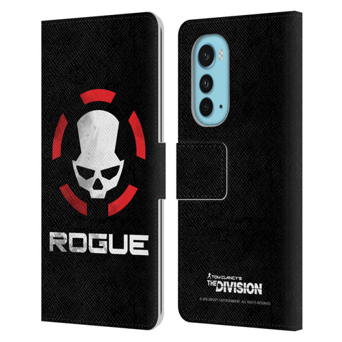 Tom Clancy's The Division Dark Zone Rouge Logo Leather Book Wallet Case Cover For Motorola Edge (2022)