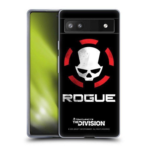 Tom Clancy's The Division Dark Zone Rouge Logo Soft Gel Case for Google Pixel 6a