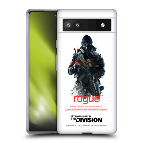 Tom Clancy's The Division Dark Zone Rouge 2 Soft Gel Case for Google Pixel 6a