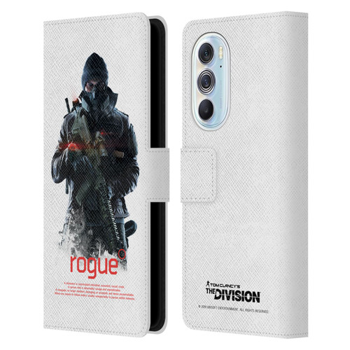 Tom Clancy's The Division Dark Zone Rouge 2 Leather Book Wallet Case Cover For Motorola Edge X30