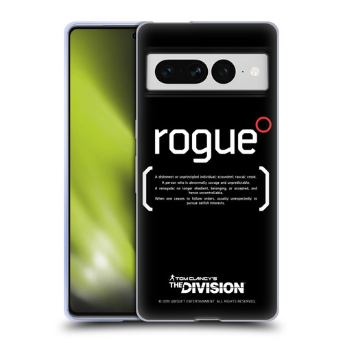 Tom Clancy's The Division Dark Zone Rouge 1 Soft Gel Case for Google Pixel 7 Pro