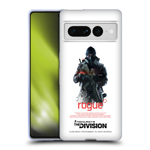 Tom Clancy's The Division Dark Zone Rouge 2 Soft Gel Case for Google Pixel 7 Pro