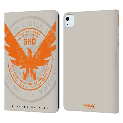 Tom Clancy's The Division 2 Key Art Phoenix US Seal Leather Book Wallet Case Cover For Apple iPad Air 11 2020/2022/2024