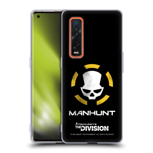 Tom Clancy's The Division Dark Zone Manhunt Logo Soft Gel Case for OPPO Find X2 Pro 5G