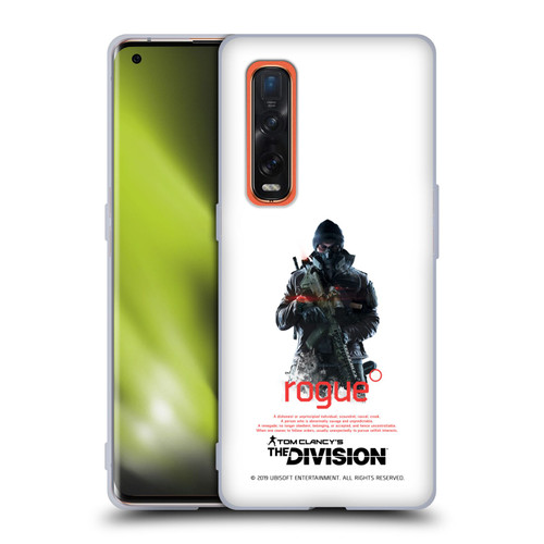 Tom Clancy's The Division Dark Zone Rouge 2 Soft Gel Case for OPPO Find X2 Pro 5G