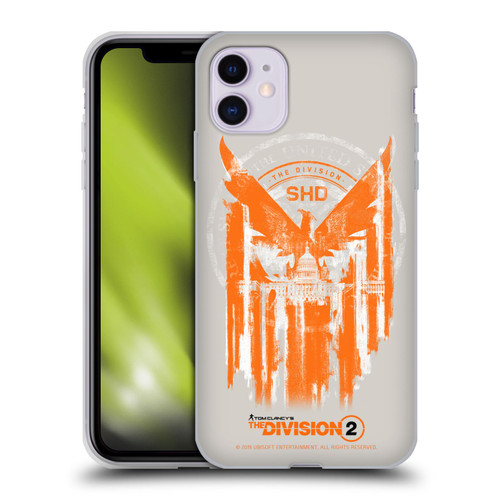 Tom Clancy's The Division 2 Key Art Phoenix Capitol Building Soft Gel Case for Apple iPhone 11