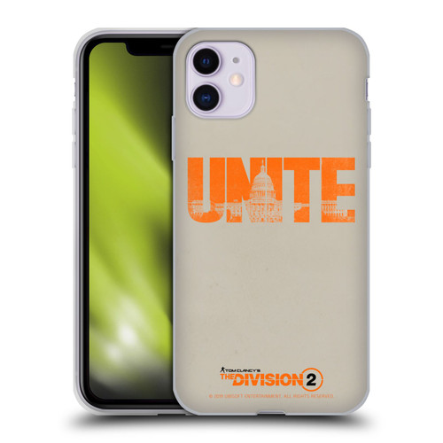 Tom Clancy's The Division 2 Key Art Unite Soft Gel Case for Apple iPhone 11
