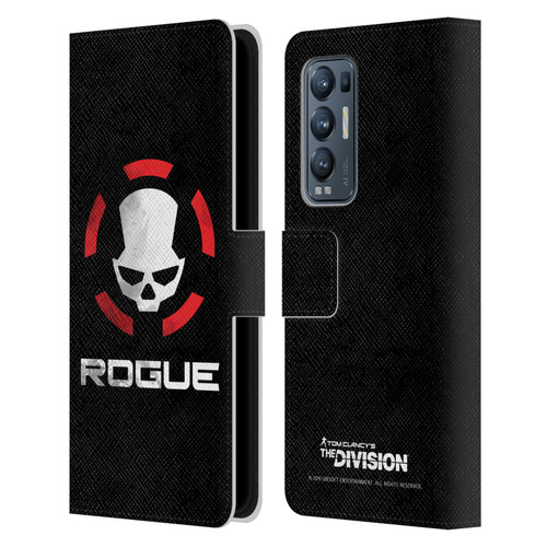 Tom Clancy's The Division Dark Zone Rouge Logo Leather Book Wallet Case Cover For OPPO Find X3 Neo / Reno5 Pro+ 5G