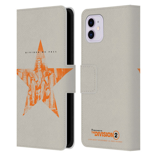 Tom Clancy's The Division 2 Key Art Lincoln Leather Book Wallet Case Cover For Apple iPhone 11