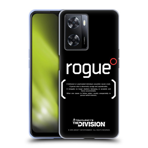 Tom Clancy's The Division Dark Zone Rouge 1 Soft Gel Case for OPPO A57s