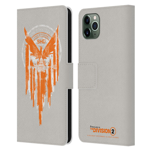 Tom Clancy's The Division 2 Key Art Phoenix Capitol Building Leather Book Wallet Case Cover For Apple iPhone 11 Pro Max