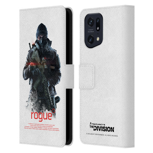 Tom Clancy's The Division Dark Zone Rouge 2 Leather Book Wallet Case Cover For OPPO Find X5