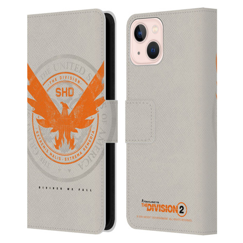 Tom Clancy's The Division 2 Key Art Phoenix US Seal Leather Book Wallet Case Cover For Apple iPhone 13