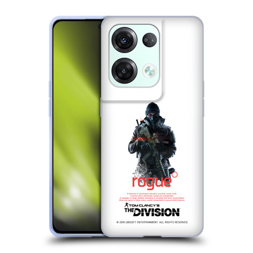 Tom Clancy's The Division Dark Zone Rouge 2 Soft Gel Case for OPPO Reno8 Pro