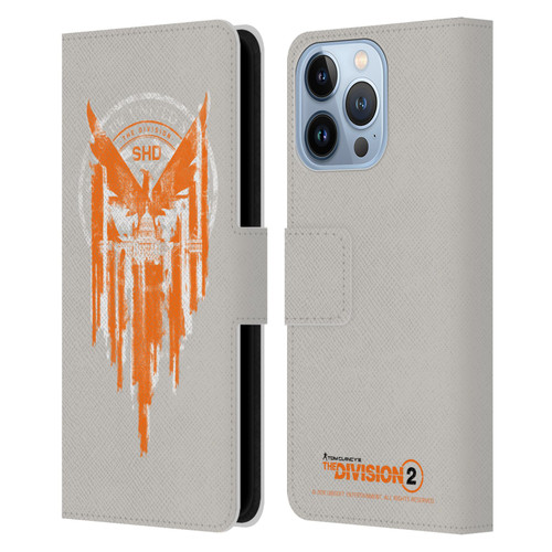 Tom Clancy's The Division 2 Key Art Phoenix Capitol Building Leather Book Wallet Case Cover For Apple iPhone 13 Pro