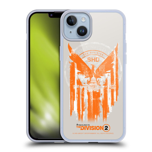 Tom Clancy's The Division 2 Key Art Phoenix Capitol Building Soft Gel Case for Apple iPhone 14 Plus