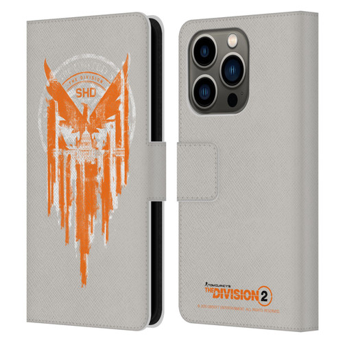 Tom Clancy's The Division 2 Key Art Phoenix Capitol Building Leather Book Wallet Case Cover For Apple iPhone 14 Pro