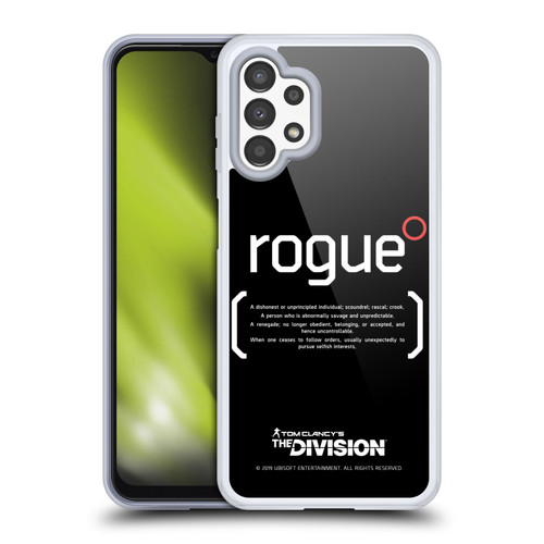 Tom Clancy's The Division Dark Zone Rouge 1 Soft Gel Case for Samsung Galaxy A13 (2022)