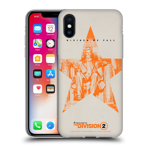 Tom Clancy's The Division 2 Key Art Lincoln Soft Gel Case for Apple iPhone X / iPhone XS