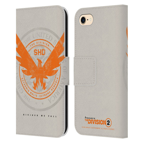 Tom Clancy's The Division 2 Key Art Phoenix US Seal Leather Book Wallet Case Cover For Apple iPhone 7 / 8 / SE 2020 & 2022