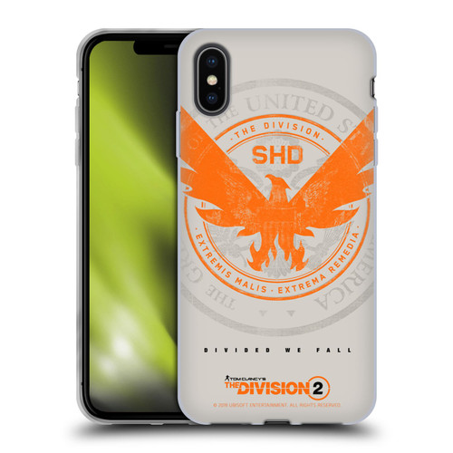Tom Clancy's The Division 2 Key Art Phoenix US Seal Soft Gel Case for Apple iPhone XS Max