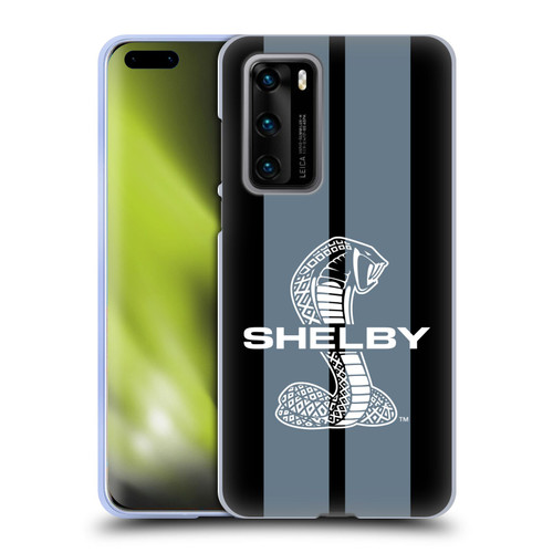 Shelby Car Graphics Gray Soft Gel Case for Huawei P40 5G