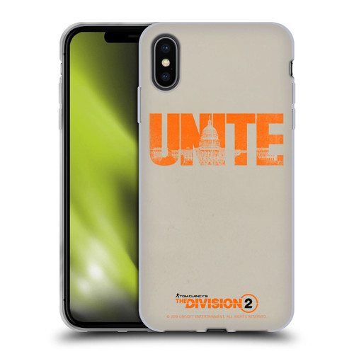 Tom Clancy's The Division 2 Key Art Unite Soft Gel Case for Apple iPhone XS Max